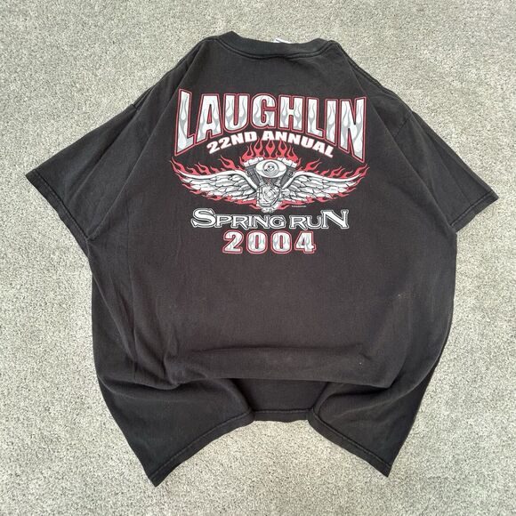 Vintage Biker Shirt Adult Extra Large Laughlin Ride It Like You Stole It USA - Picture 3 of 5